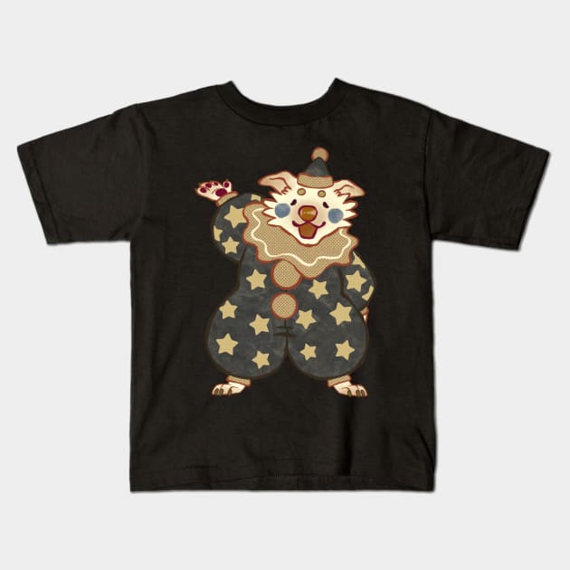 Clown Dog Kids T-Shirt by SchmidteGoods